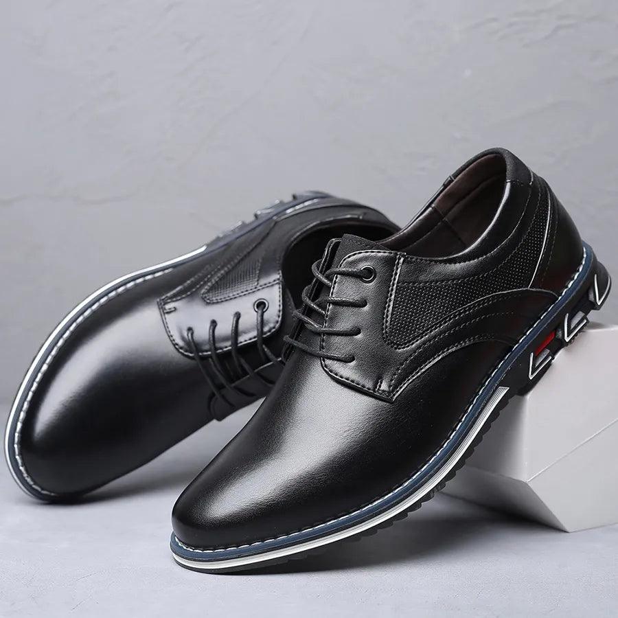 Sapato Masculino em Couro PU - Save Men / Estilo e Conforto Unidos em Um só Sapato! - ModernLar