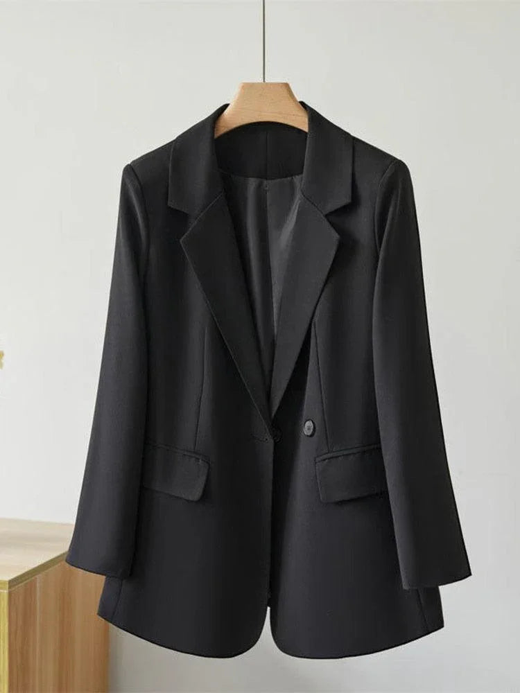 Novo Blazer Casual Chic Feminino - Elegância Minimalista Que Inspira! - ModernLar