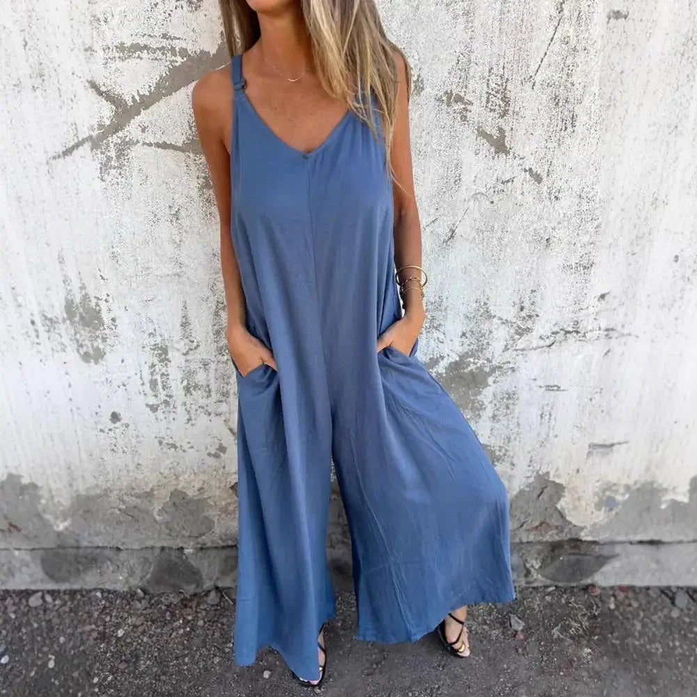 Macacão Bliss™ em Malha Gelada com Modelagem Solta / O Mais Confortável do Seu Guarda-Roupa!