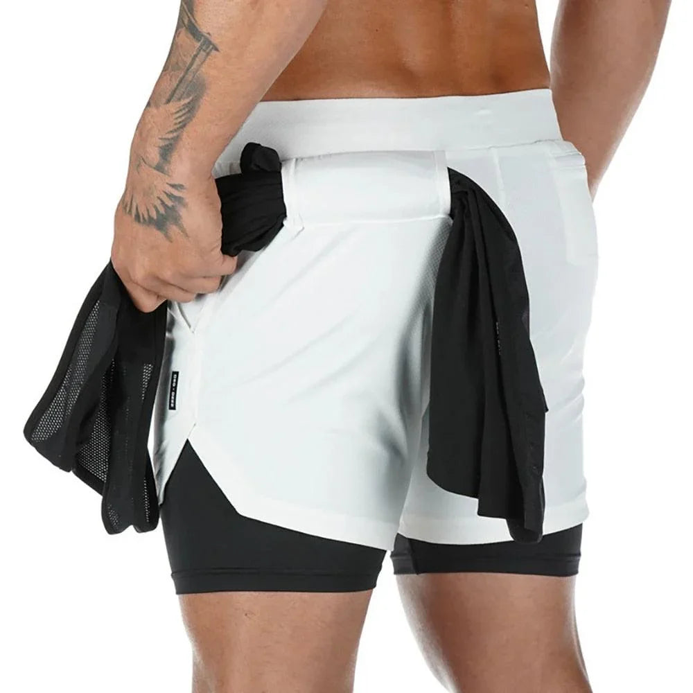 Shorts Masculino 2 em 1 com Suporte Para celular - ProSport / Estilo e Funcionalidade em um Só Produto! - ModernLar