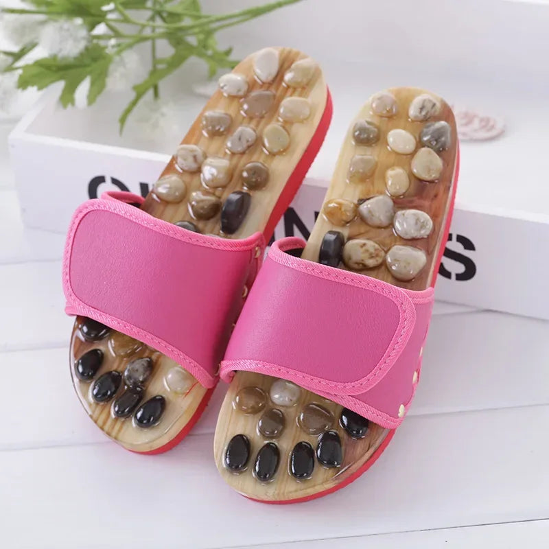 Chinelo de Reflexologia PedraTherapy™ com Pedras Naturais / Massagem Terapêutica para Seus Pés!