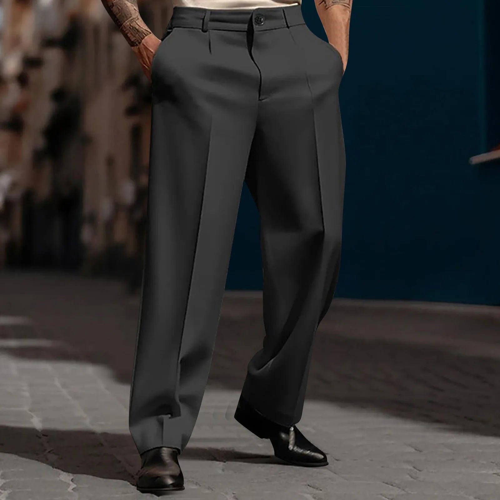 Calça Marcel™ em Alfaiataria Premium com Pregas Frontais / Elegância Discreta Para Produções Bem Alinhadas.