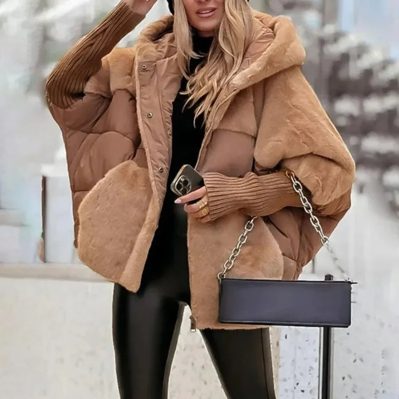 Casaco Berlin™ com Puffer Premium e Acabamento Peluciado / Aconchego Sofisticado Para Mulheres de Presença!
