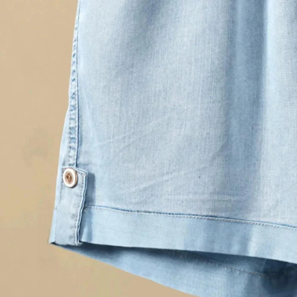 Shorts Jeans Stefan™ Super Soltinho / O Conforto e Frescor que Toda Mulher Merece! - ModernLar