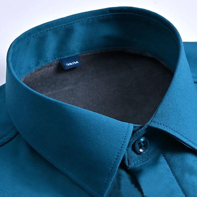 Camisa Percival™ Design Minimalista com Forro em Veludo / Elegância e Conforto para Conquistar no Inverno! - ModernLar