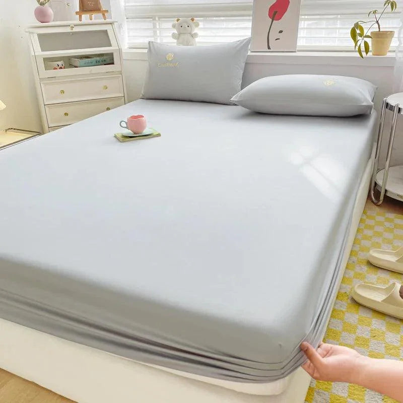 Jogo de Cama CharmeSoberano™ 600 Fios - Algodão Egípcio e Elegância Noturna! - ModernLar