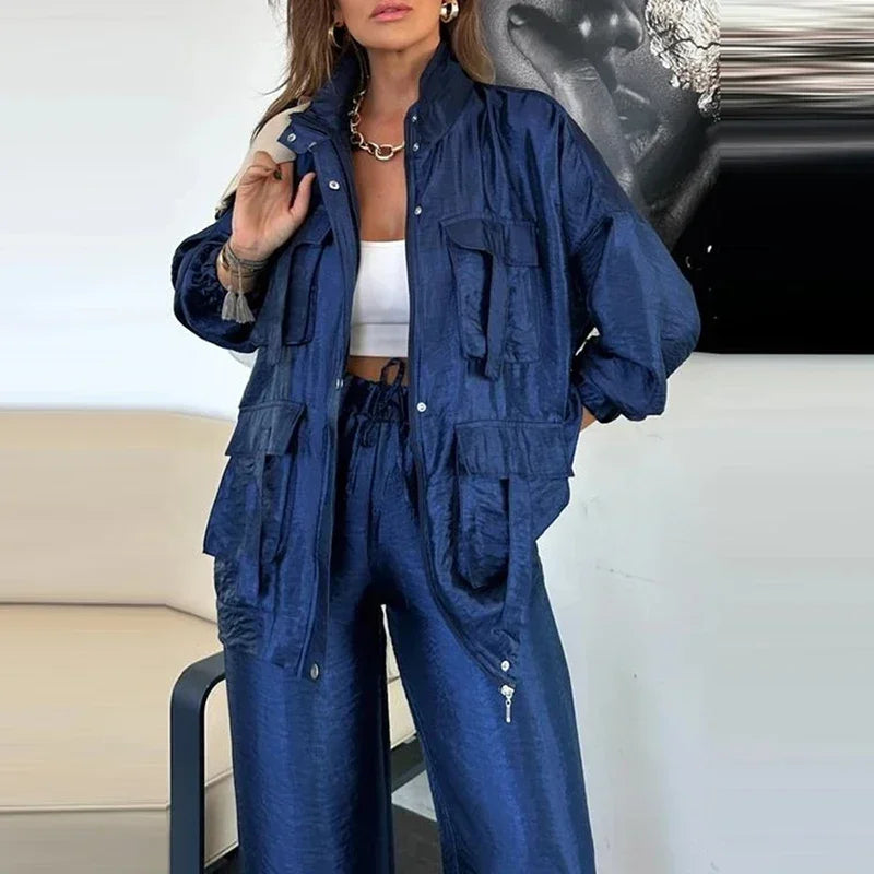 Conjunto Madonna™ com Corte Moderno Estilo Cargo / Sofisticação Urbana que Se Destaca Onde Você For!
