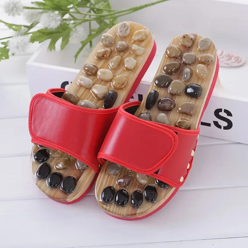 Chinelo de Reflexologia PedraTherapy™ com Pedras Naturais / Massagem Terapêutica para Seus Pés!