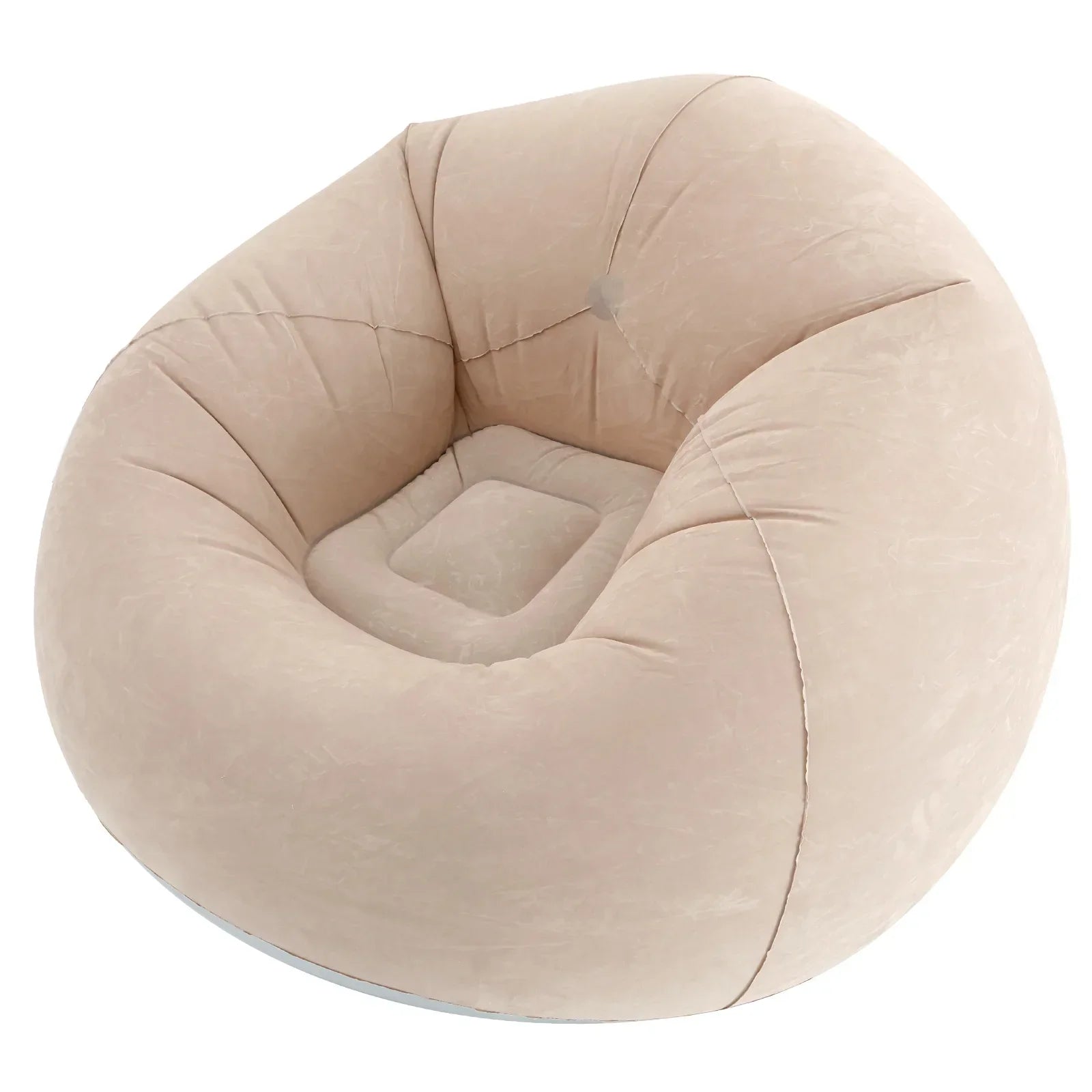 Puff Inflável ConfortoLux™ com Tecido Aveludado / Maciez e Sofisticação para Todos os Ambientes!