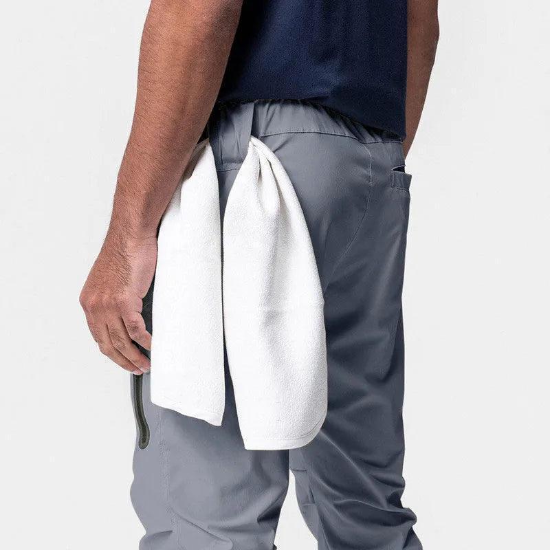 Calça Jogger Performance Titan™ com Suporte Inteligente para Toalha / Liberdade, Estilo e Funcionalidade em Uma Só Peça!