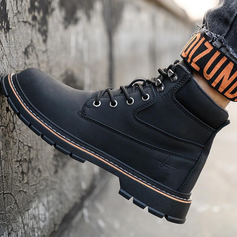 Coturno Masculino em Couro - Army Star / A Sua Melhor Opção em Conforto Sem Perder Seu Estilo Tático! - ModernLar