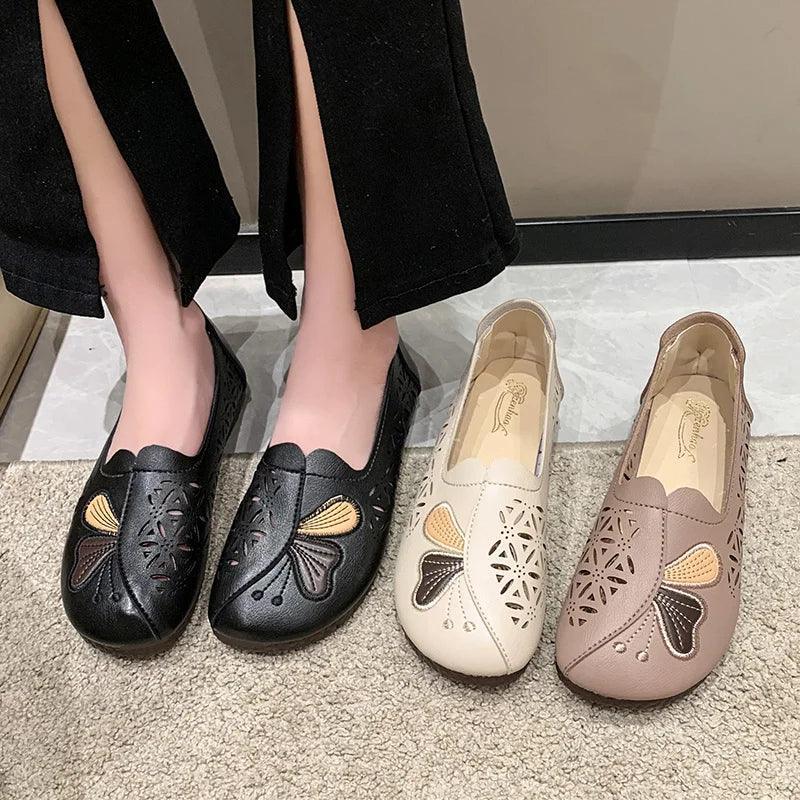 Sapatilhas Thalia™ com Estilo Vazado / Pura Elegância e Conforto Prático - ModernLar