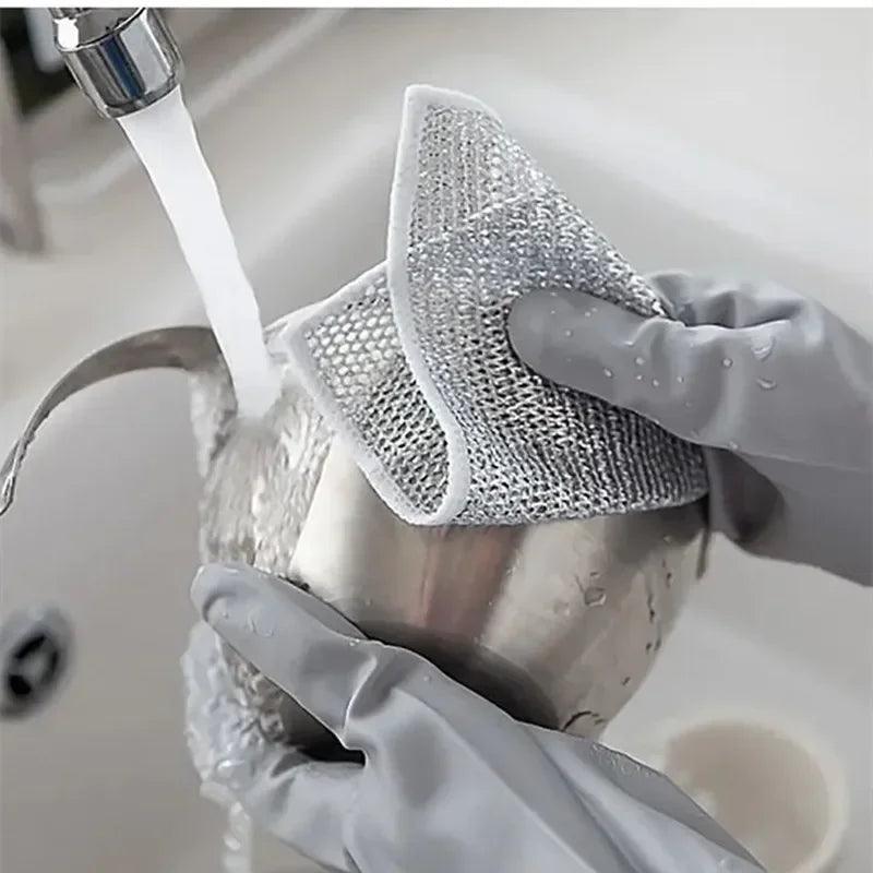 (Compre 20 e Ganhe 10) Toalhas de Aço Inoxidável CleanFiber™ / A Durabilidade e Eficácia que sua Cozinha Precisa! ( - ModernLar