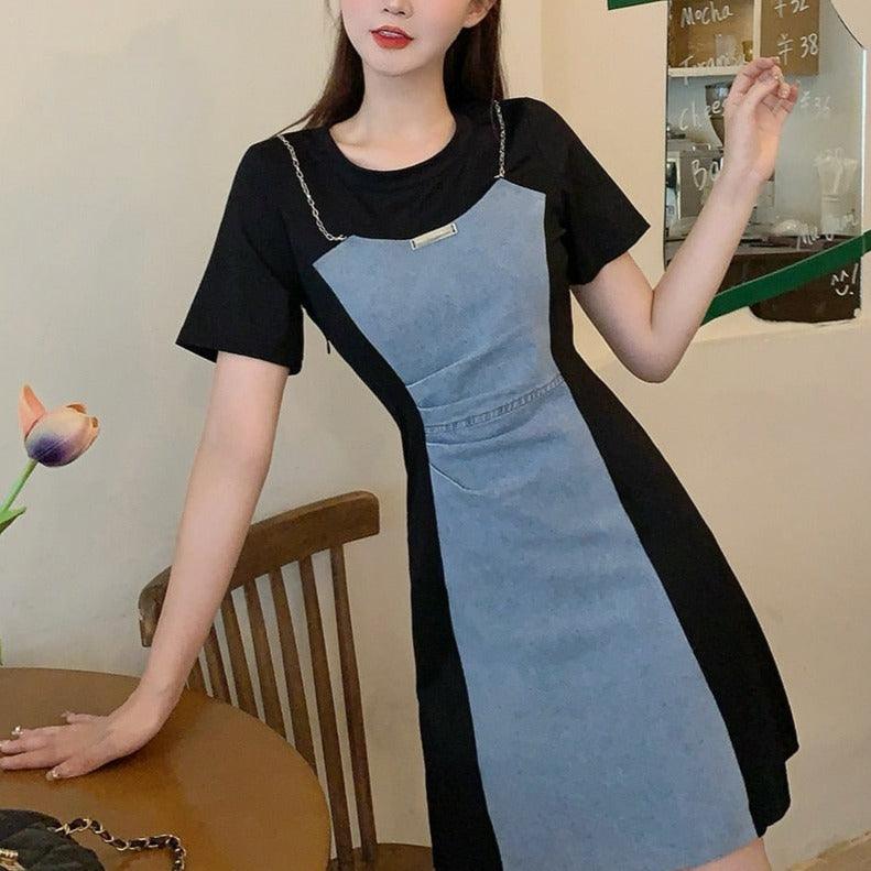 Vestido Livre Frida™ Estilo Jeans / Um Vestidinho com Design Encantador e Criativo que Modela Seu Corpo!! - ModernLar