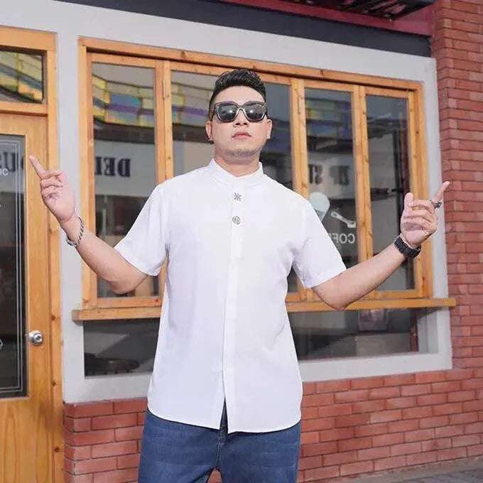 Camisa Social Plus Size - Templo Romano / Conforto e Elegância Unidos em Uma Única peça ! - ModernLar