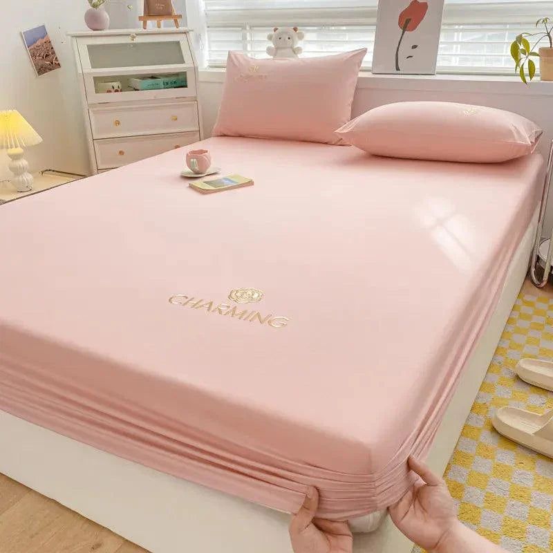 Jogo de Cama CharmeSoberano™ 600 Fios - Algodão Egípcio e Elegância Noturna! - ModernLar