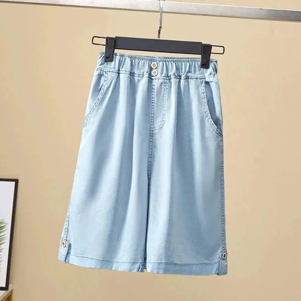 Shorts Jeans Stefan™ Super Soltinho / O Conforto e Frescor que Toda Mulher Merece! - ModernLar