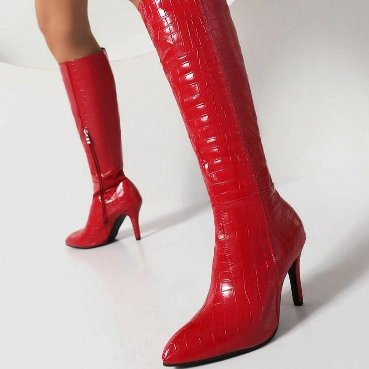 Bota Feminina Aligattor™ de Alto Padrão / O Calçado Feito para Mulheres Requintadas e Exigentes! - ModernLar