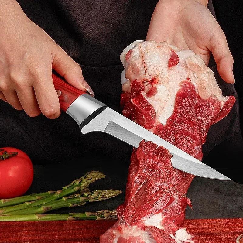 (Compre 2 e Leve 3) Faca Chef Dominus™ Profissional - Controle Total e Precisão Cirúrgica / Cozinhe Como um Mestre e Diga Adeus aos Cortes Irregulares!