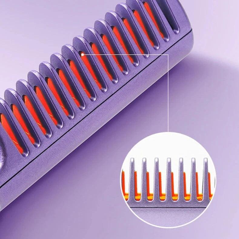 Pente portátil elétrico sem fio, leve em sua bolsa e tenha o Liso Perfeito com o CompactLiss™ em todas ocasiões! - ModernLar