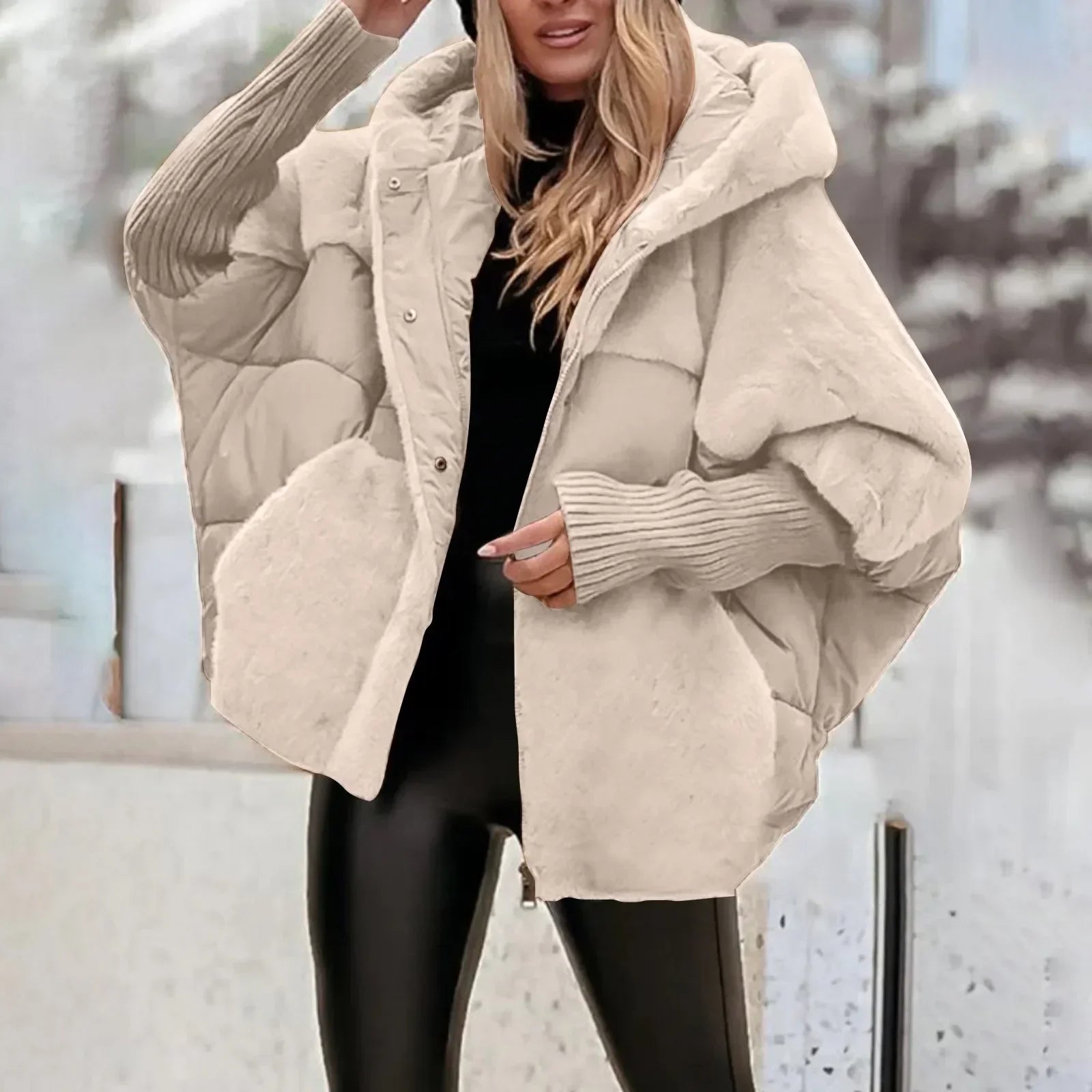 Casaco Berlin™ com Puffer Premium e Acabamento Peluciado / Aconchego Sofisticado Para Mulheres de Presença!