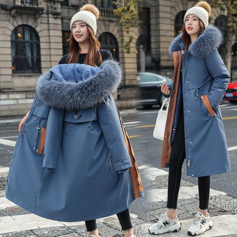 Parka Feminina com Capuz de Pelúcia - FurryFemme / A Forma Mais Estilosa de Se Proteger do frio! - ModernLar