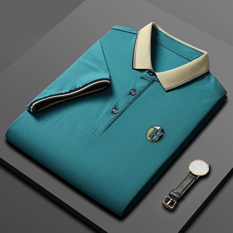 Camiseta Polo Baylor™ de Alto Padrão / Feita para Homens que Prezam Pelo Conforto e Estilo! - ModernLar