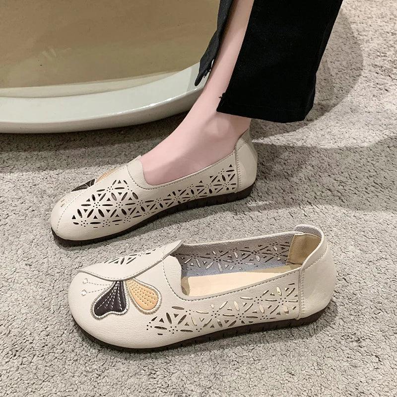 Sapatilhas Thalia™ com Estilo Vazado / Pura Elegância e Conforto Prático - ModernLar