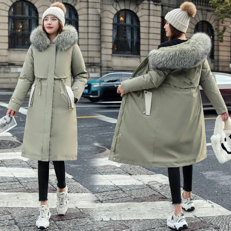 Parka Feminina com Capuz de Pelúcia - FurryFemme / A Forma Mais Estilosa de Se Proteger do frio! - ModernLar