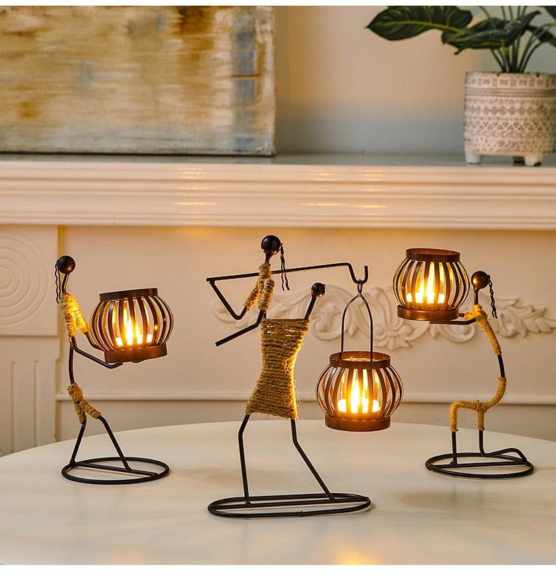 Suportes de Velas Decorativos - Noite Feliz / Leve Elegância a Todos os Detalhes de Sua Casa! - ModernLar