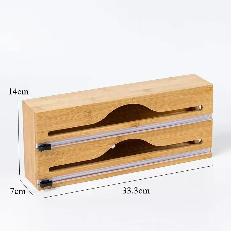 Organizador EcoClean Modern Lar™ em Bambu Natural com Trilhos de Corte Inteligente / Funcionalidade que Valoriza Seu Espaço