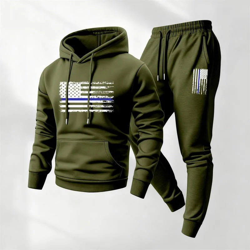 Conjunto Estampado Norden™ com Moletom de Bolso Canguru e Calça Jogger