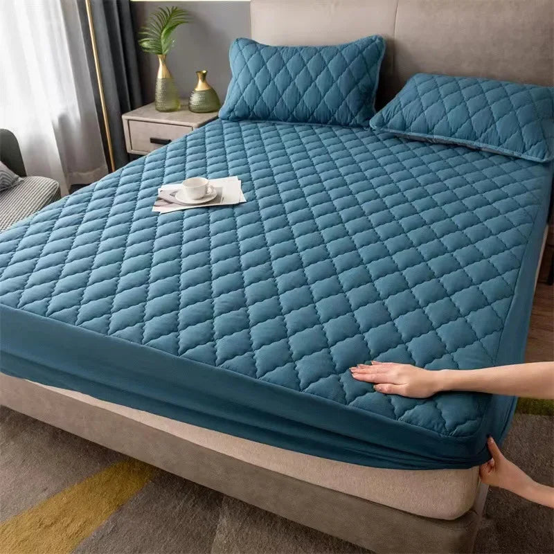 Conjunto Douce™ de Lençol e Fronhas 100% Impermeáveis / Proteja Seu Colchão e Durma com Mais Conforto e Segurança!