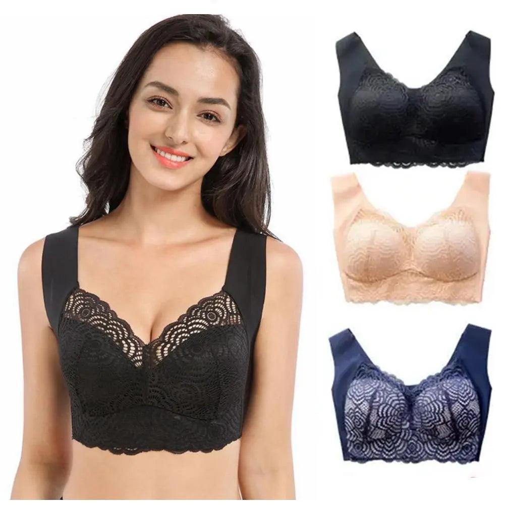 Kit de Sutiãs Modeladores Allure™ em Seda Gelada com Renda / Os Campeões em Conforto, Beleza e Sensualidade! - ModernLar