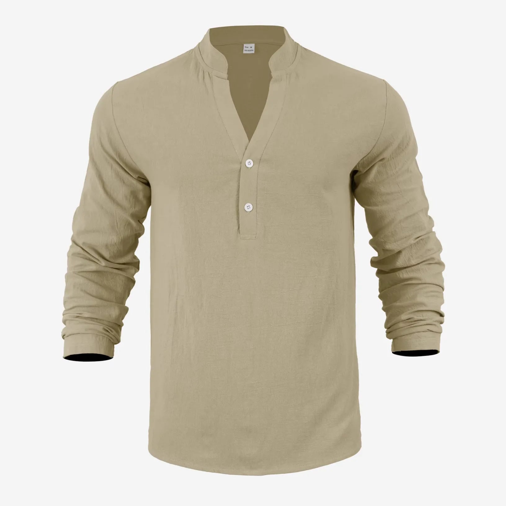 Camisa Stephan™ Em Linho de Algodão com Design Minimalista