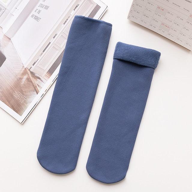 Kit com 5 Pares de Meias Térmicas Leonor™ com Interna em Veludo / Dê Adeus ao Frios nos Pés! - ModernLar