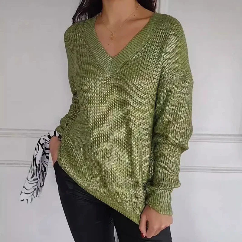 Blusinha Noite Serena™ com Brilho Elegante e Caimento Impecável / Para Mulheres que Brilham de Dentro para Fora