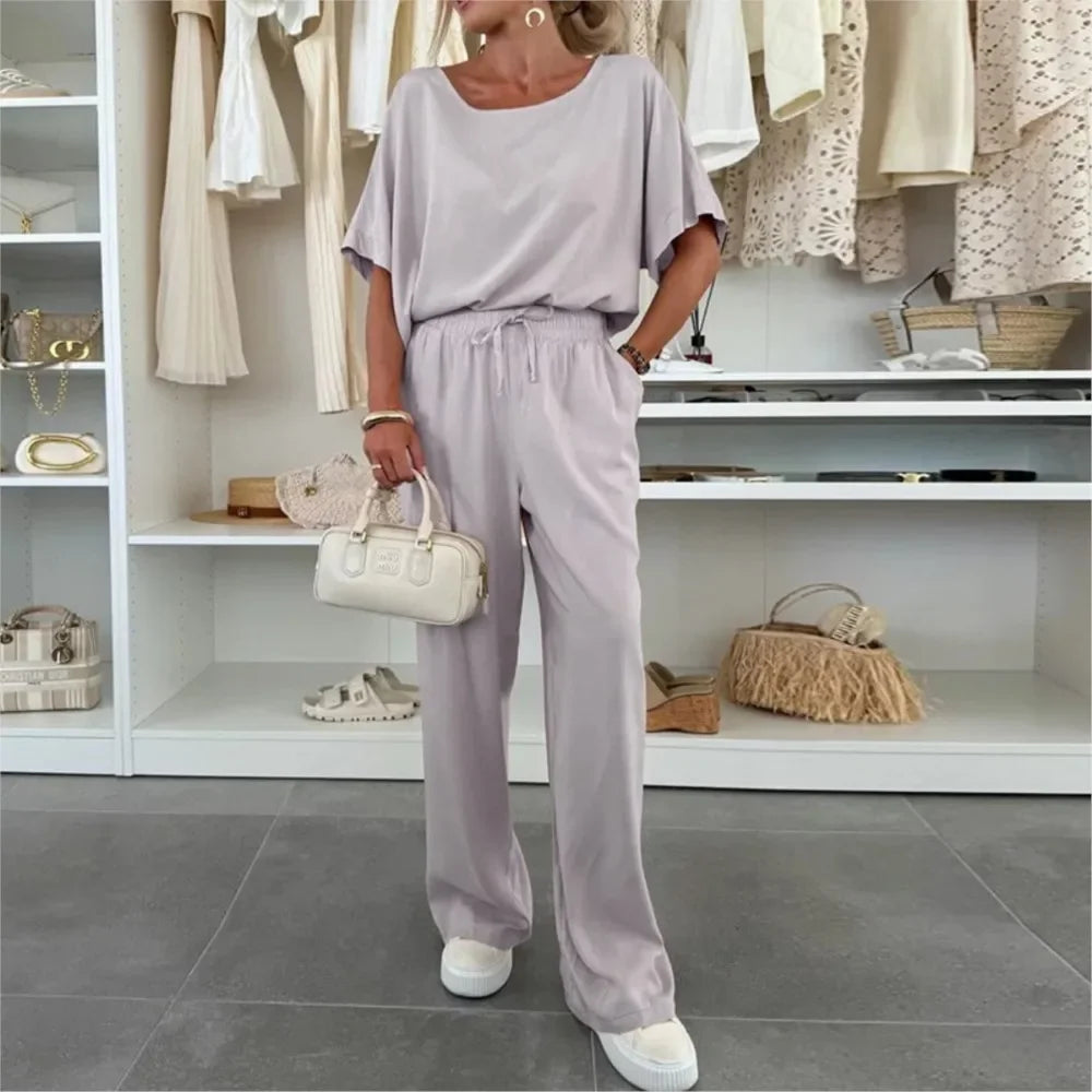 Conjunto Duna™ em Malha Modal Premium om Caimento Solto / Minimalismo Versátil para Todas as Ocasiões!