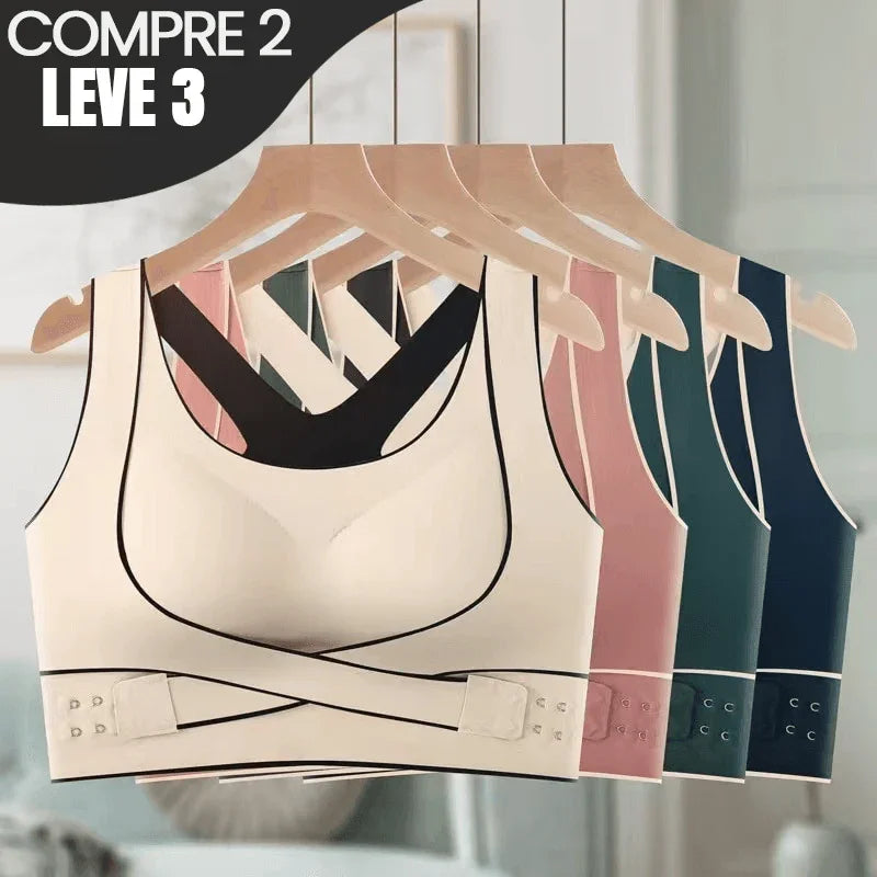 Sutiã Corretor Postural Elegância Active (Super Oferta Compre 2 e Leve 3) - O Único que te Oferece Conforto, Suporte e Postura Perfeita! - ModernLar