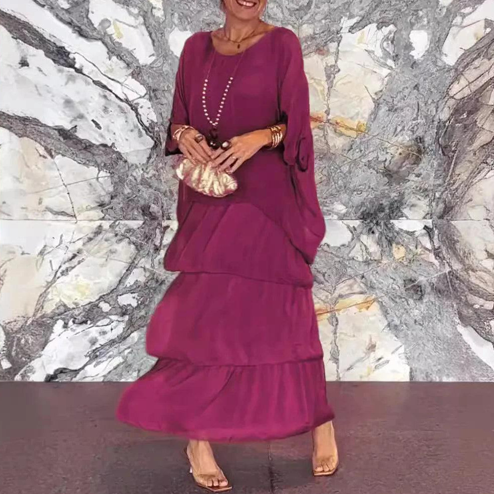 Vestido Filadélfia™ com Efeito de Camadas / A Marca da Sofisticação Descomplicada! - ModernLar