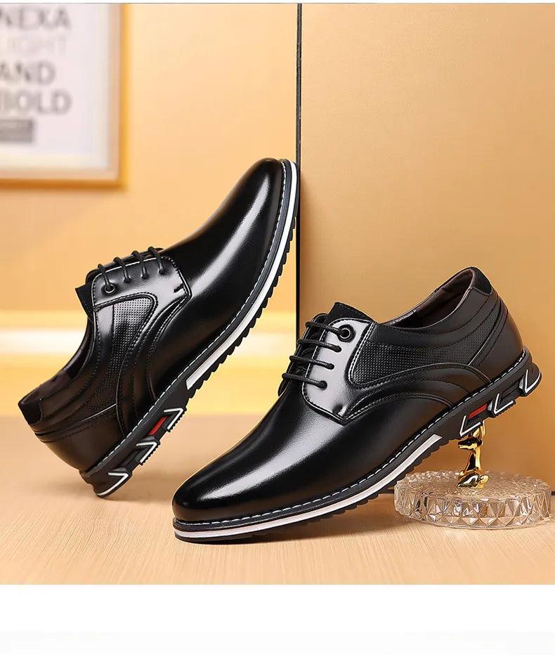 Sapato Masculino em Couro PU - Save Men / Estilo e Conforto Unidos em Um só Sapato! - ModernLar