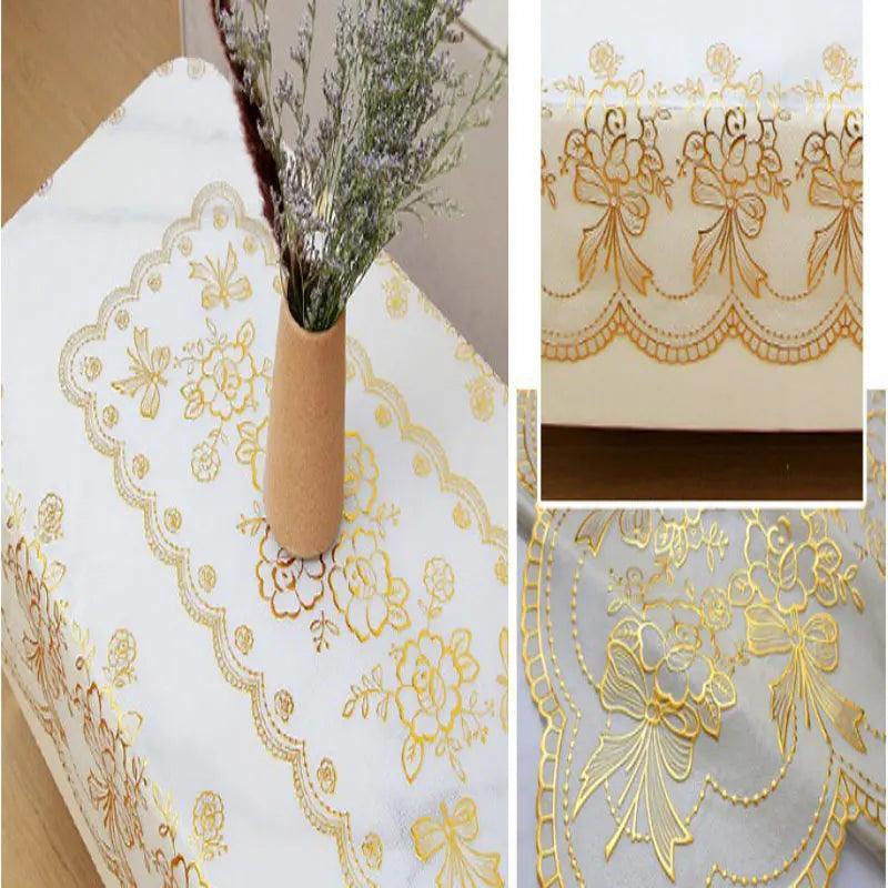 Toalha de Mesa Versailles™ Decor / Realeza e Proteção Impermeável para o seu Lar!