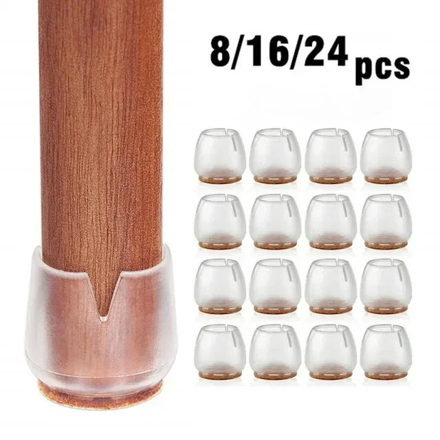 Protetor de Cadeira SilenceFit™ com Tecnologia Antirrisco e Antirruído / Preserve o Chão da Sua Casa e Prolongue a Vida Útil dos Seus Móveis