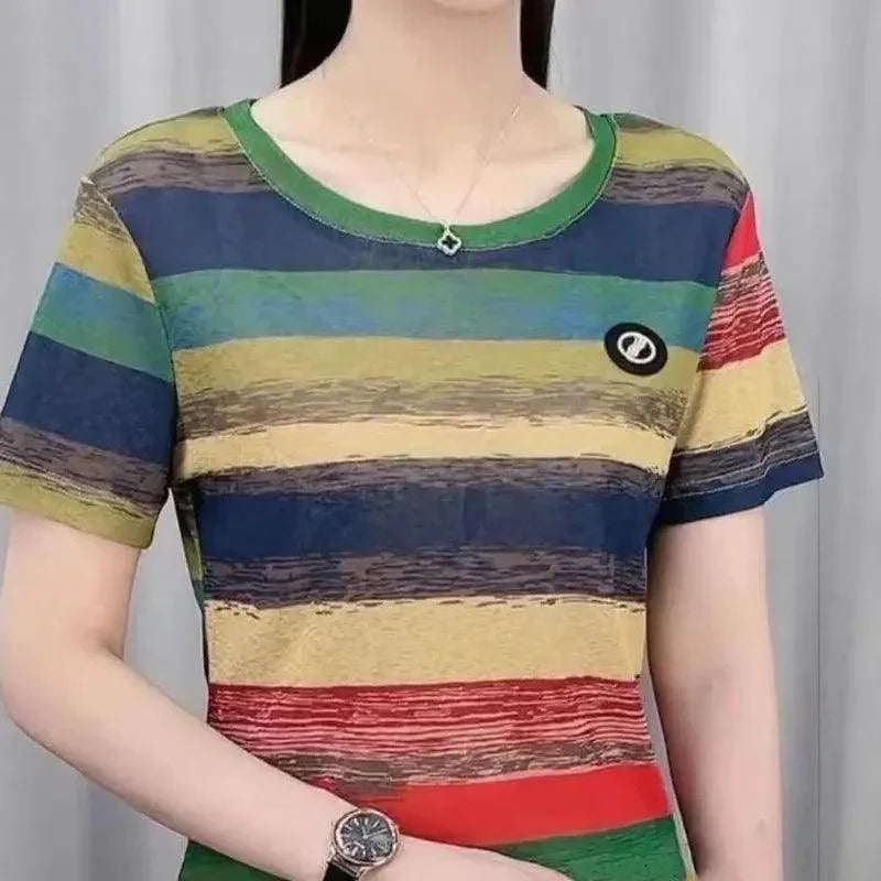 (Promoção Compre 2, Leve 3) Camisetas Soltinhas Carmelinda™ com Cores Vibrantes / Elegância e Conforto para um Verão Radiante! - ModernLar