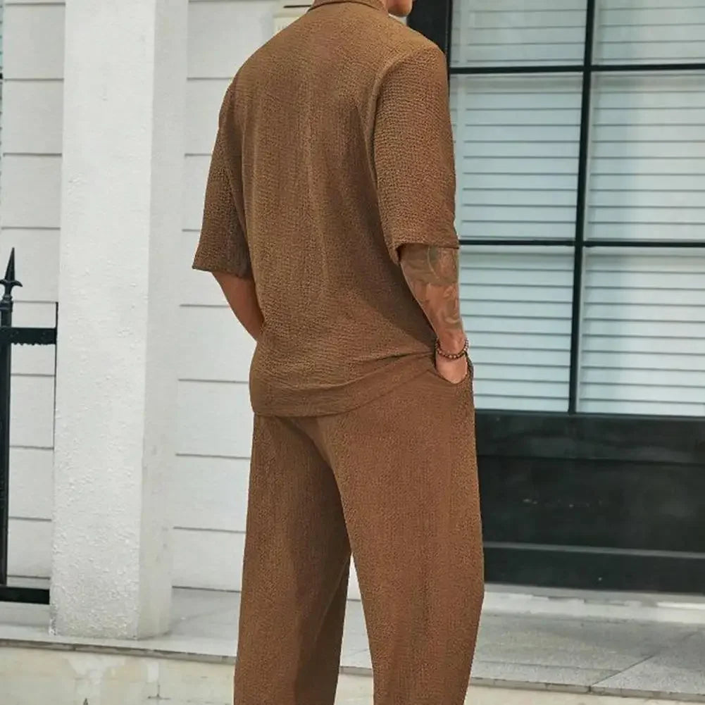 Conjunto Helsinki™ Estilo Old Money em Viscose Texturizada