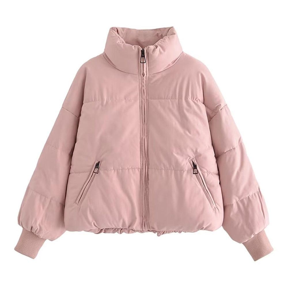 Jaqueta Puffer GoldLess™ com Gola Alta e Caimento Soltinho / A Mais Quentinha e Estilosa para você Arrasar no Inverno! - ModernLar