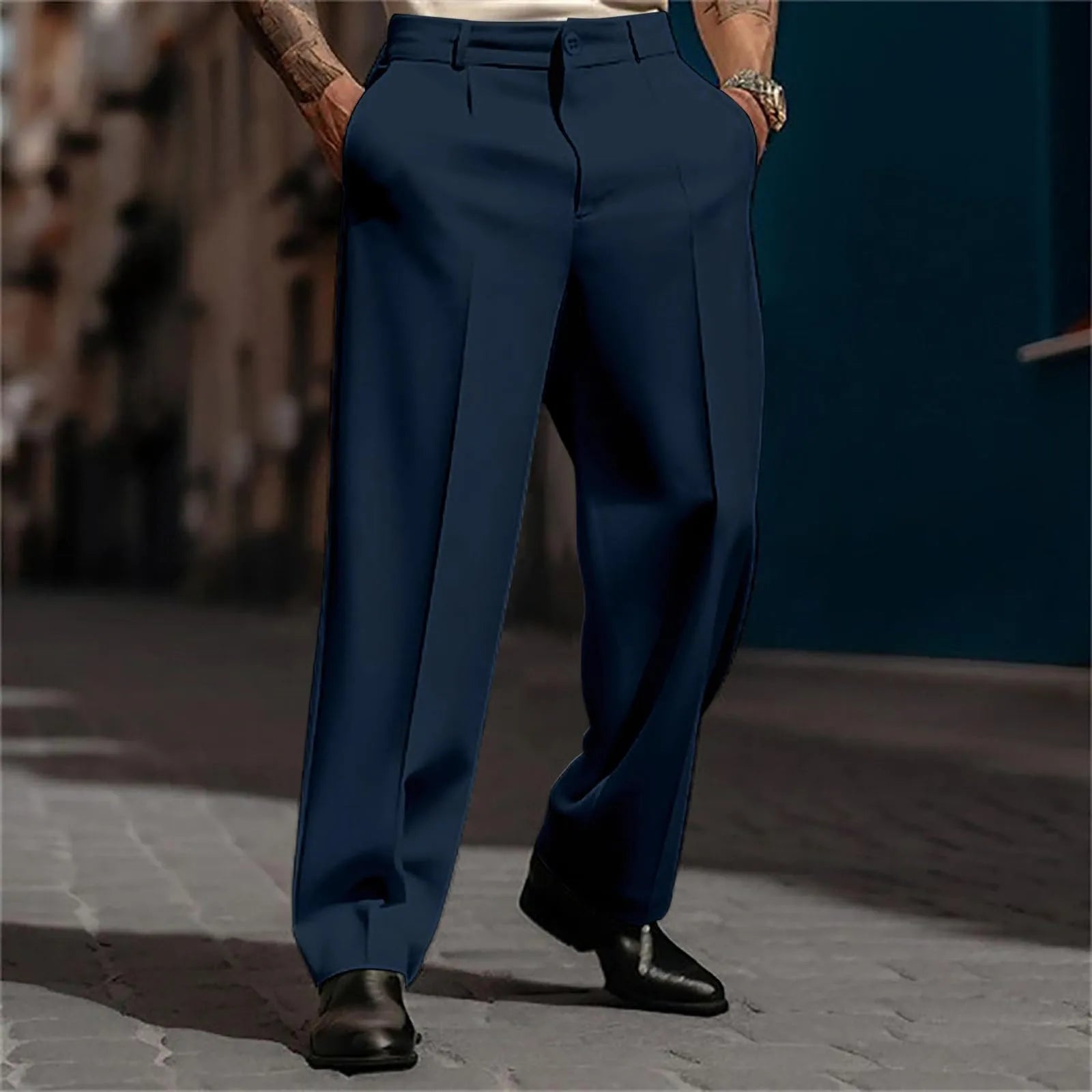Calça Marcel™ em Alfaiataria Premium com Pregas Frontais / Elegância Discreta Para Produções Bem Alinhadas.