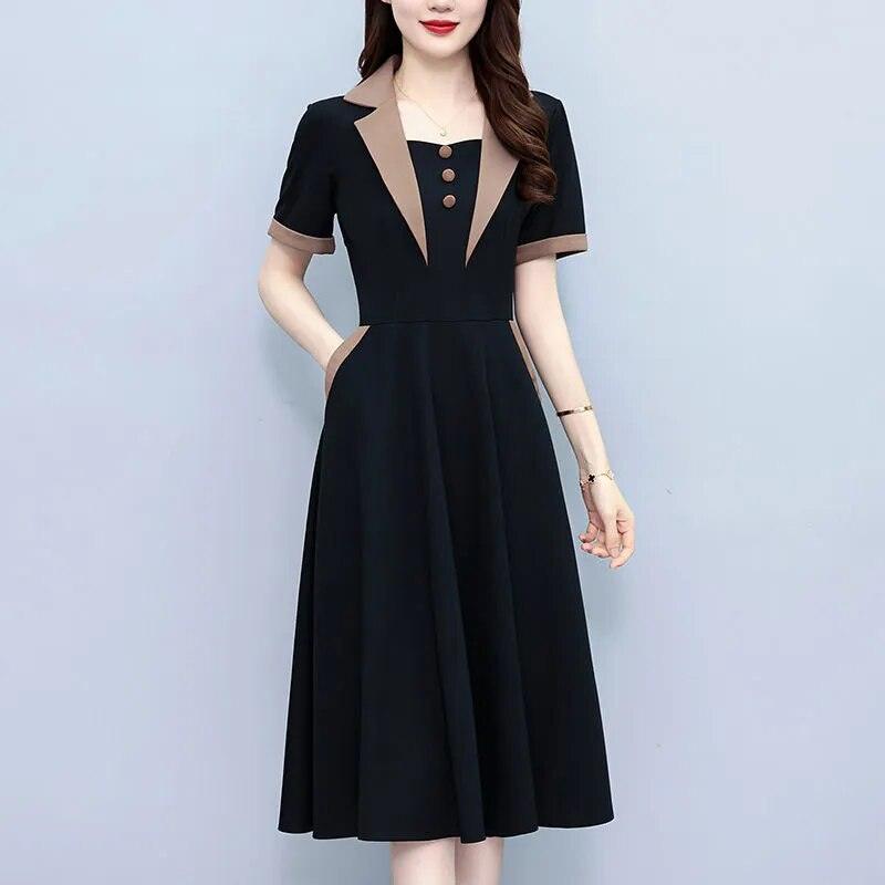 Vestido Polo Amélie™ / Onde a Sofisticação da Gola Polo se Entrelaça com a Delicadeza Feminina! - ModernLar