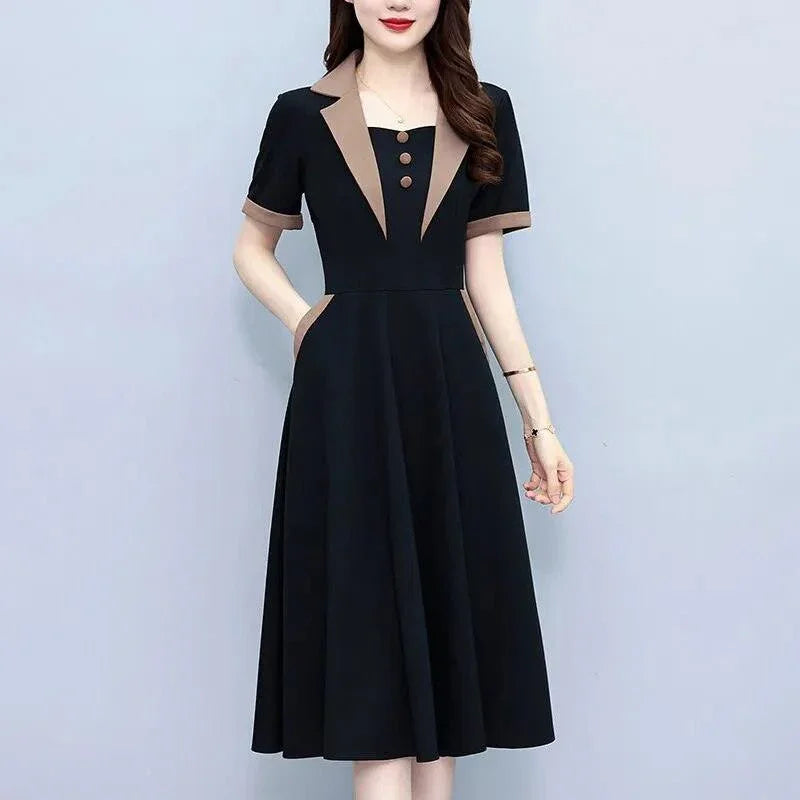 Vestido Polo Amélie™ / Onde a Sofisticação da Gola Polo se Entrelaça com a Delicadeza Feminina! - ModernLar