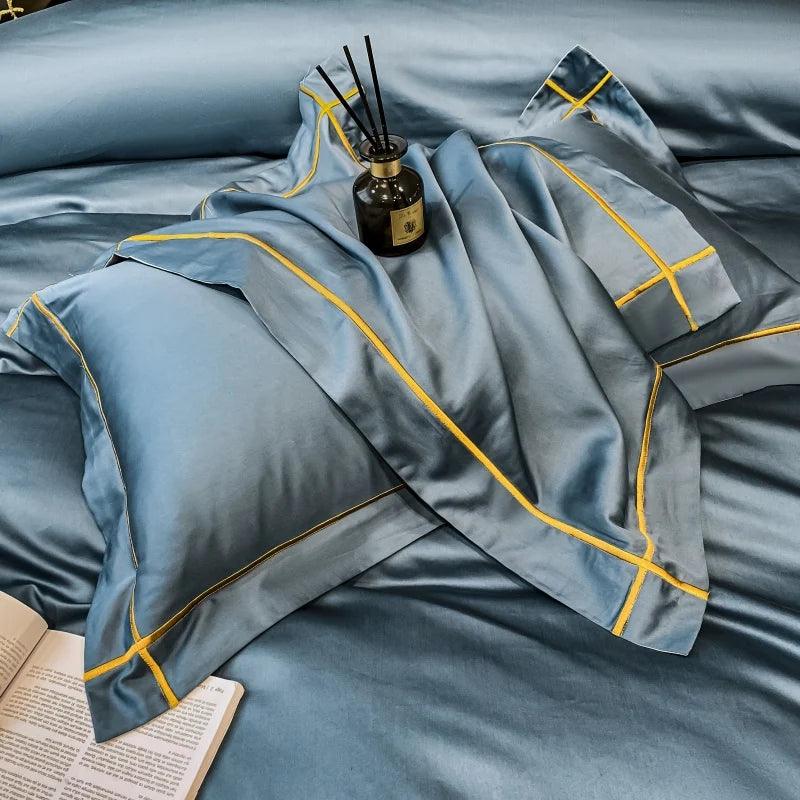 Jogo de Cama DreamLux™ Em Algodão Egípcio 600 Fios - ModernLar